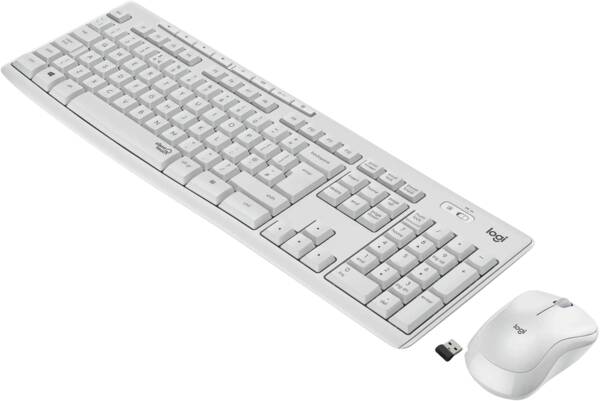 Logitech Tastatur-/Maus-Set MK295 Silent Wireless Combo - DEU Weiss