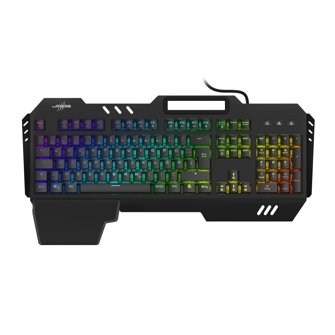 uRage Gaming-Keyboard "Exodus 800 Mechanical", Blaue Switches, Schwarz, QWERTZ DE