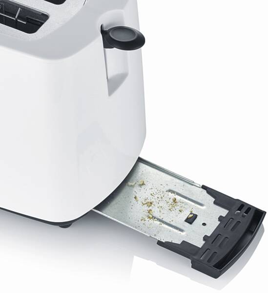 Severin 2-Scheiben-Toaster AT 2286 Weiss-Schwarz