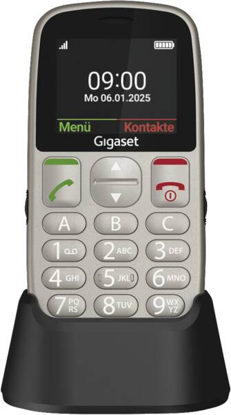 Gigaset Tastatur-Handy GL395 Silber