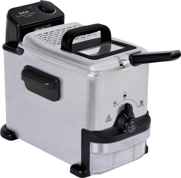 Tefal Fritteuse FR701616 OLEOCLEAN COMPACT Edelstahl-Schwarz