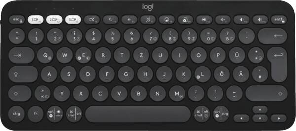 Logitech Tastatur K380s Multi-Device-Tastatur mit Bluetooth Graphit