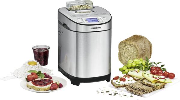 Rommelsbacher Brotbackautomat BA 550 Edelstahl-Schwarz