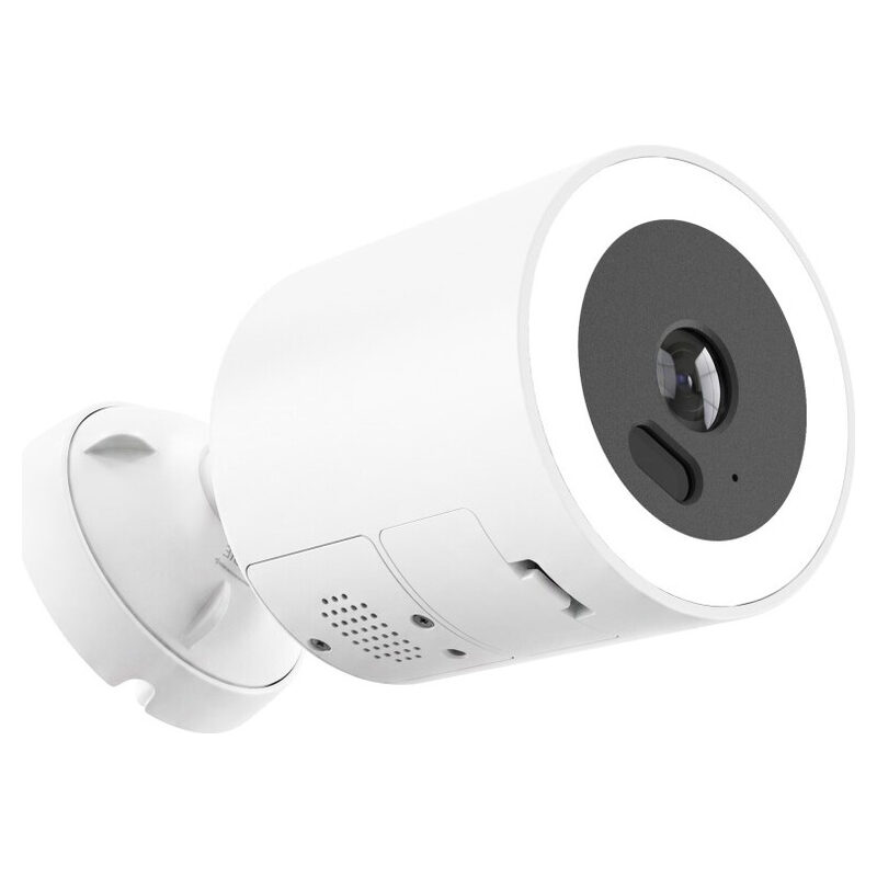 Hama WLAN Überwachungskamera 1520p, mit Mikrofon, Aufzeichnung, Licht, Bewegungssensor und Nachtsichtfunktion, outdoor, Weiss