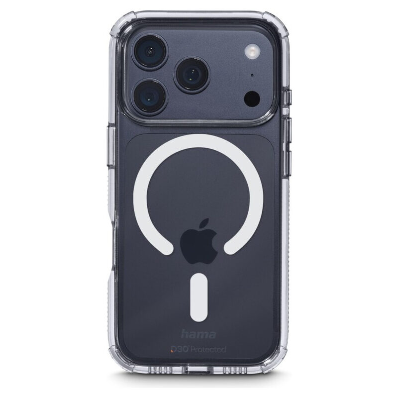 Hama Cover MagCase Extreme Protect für Apple Iphone 17 Pro, Transparent