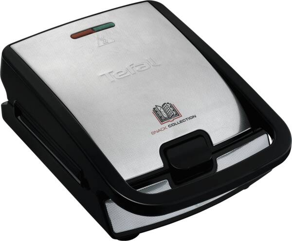 Tefal Sandwichmaker SW857D12 mit Waffel + Panini Platten Schwarz-Edelstahl