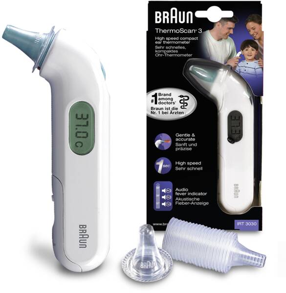 Braun Personal Care Honeywell Fieberthermometer IRT 3030 ThermoScan 3 Weiss