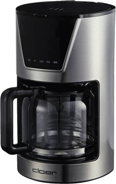 Cloer Filterkaffeemaschine 5257 Edelstahl-Schwarz