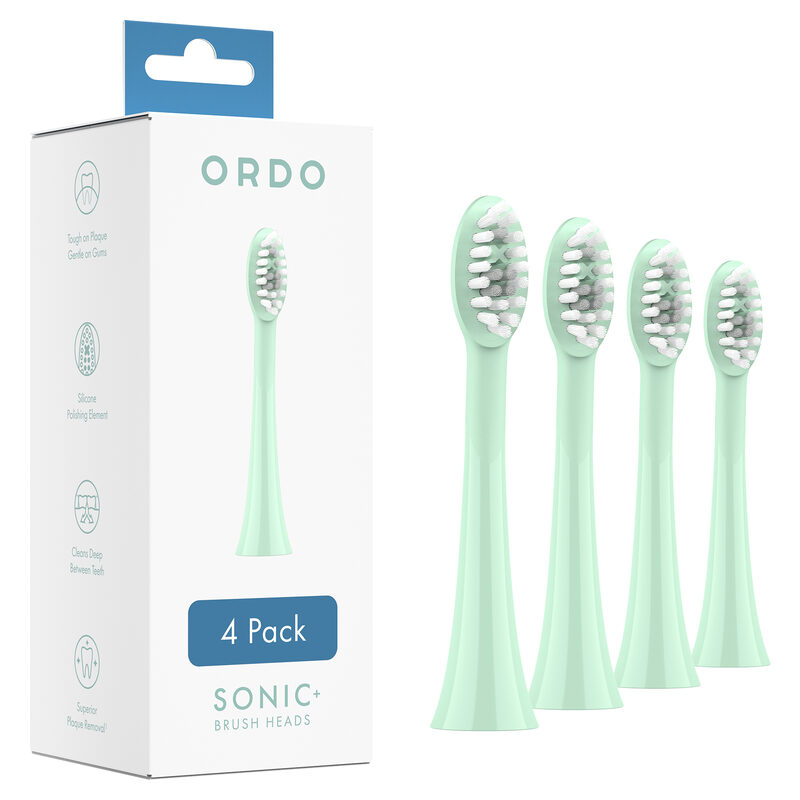 Ordo Sonic+ Bürstenkopf 4er Packung, mint grün