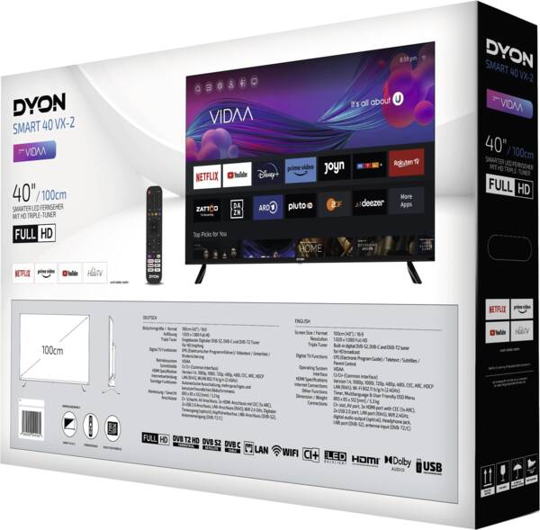 Dyon LED-Fernseher Smart 40 VX-2