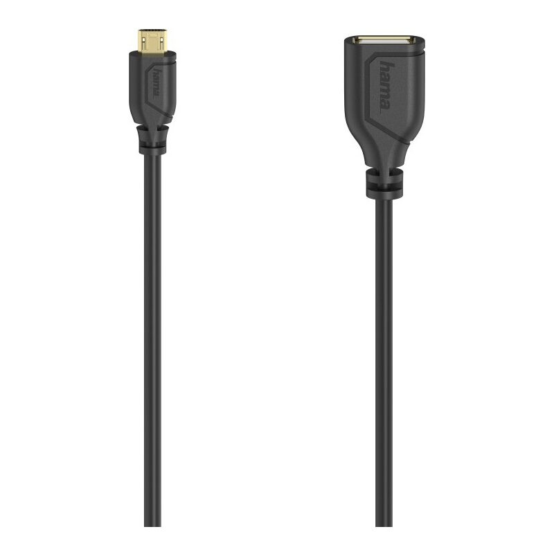 Hama Adapterkabel microUSB auf USB