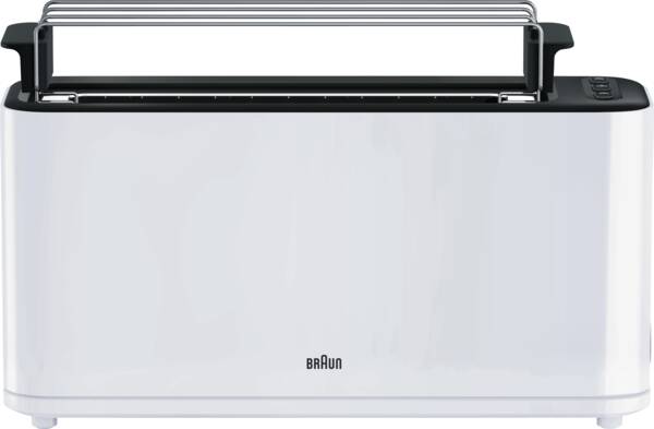 Braun Domestic Home Langschlitz-Toaster HT 3110WH PurEase Weiss