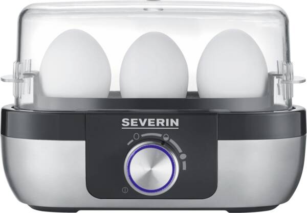 Severin Eierkocher EK 3163 Edelstahl-Schwarz