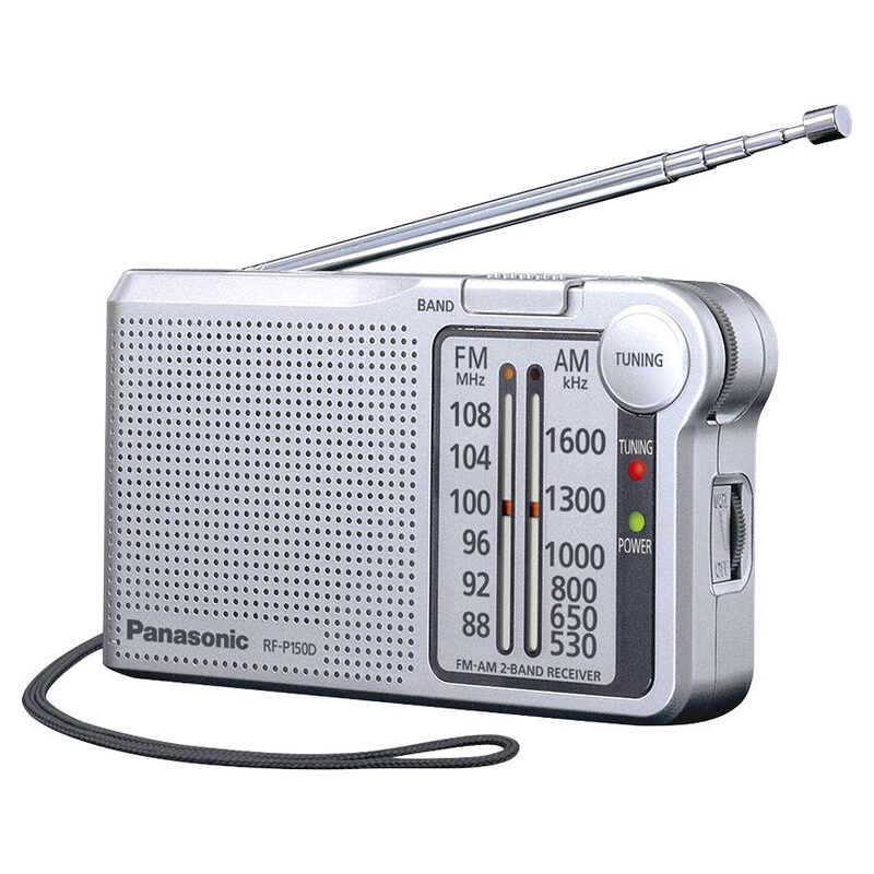 Panasonic Radio tragbar silber