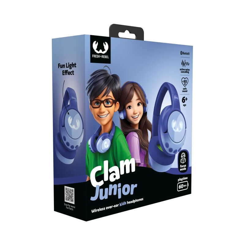 Fresh´n Rebel · BT-Kinderkopfhörer Clam J blau