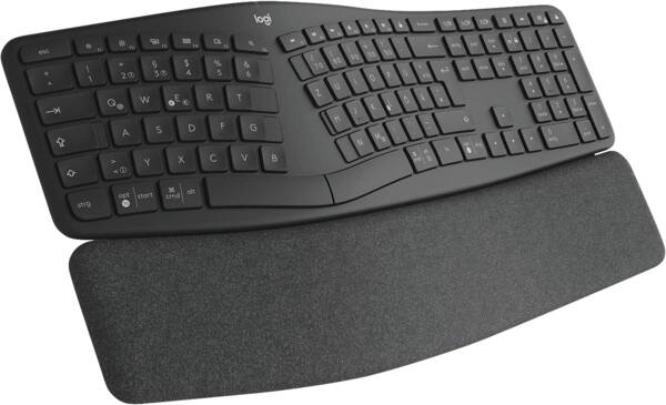 Logitech Tastatur K860 Ergo Keyboard Graphit