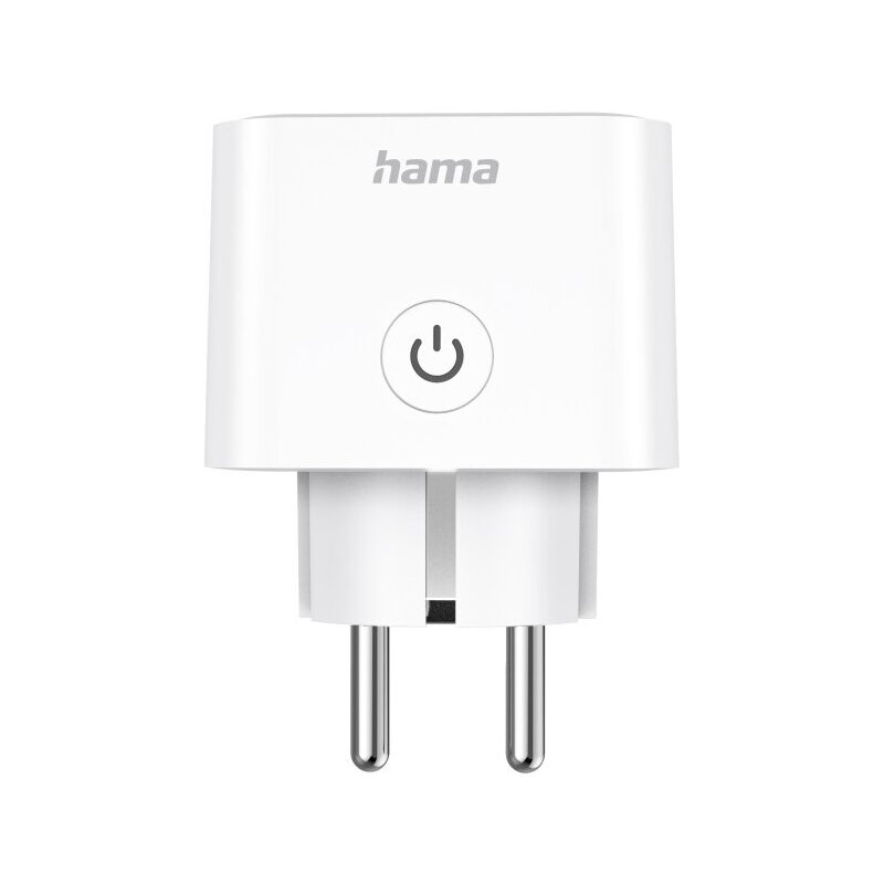 Hama WLAN-Steckdose Matter, Sprach/App steuern, 3680W, Weiß