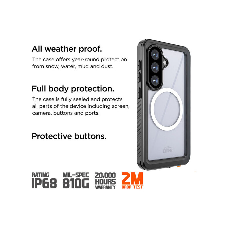 Eiger Avalanche Case für Samsung Galaxy S26, schwarz