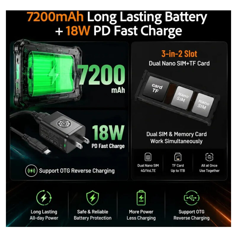 AGM P3 Compact 4G, 6/128, schwarz