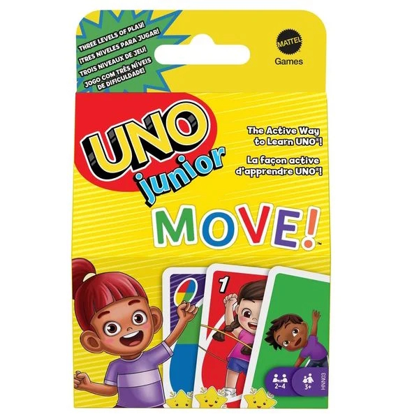 Mattel HNN03 - UNO Junior Move! - Kartenspiel