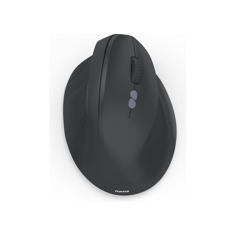 HAMA Vertikale, ergonomische 7-Tasten-Funkmaus EWM-500R, Schwarz
