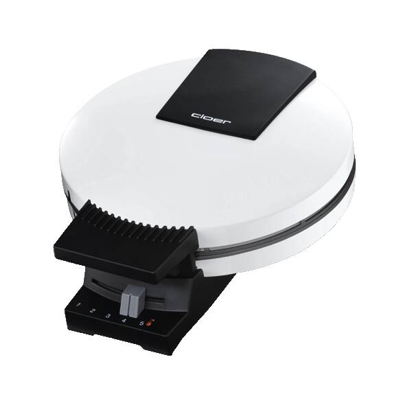 Cloer Waffeleisen Waffelautomat 120 Weiss-Schwarz