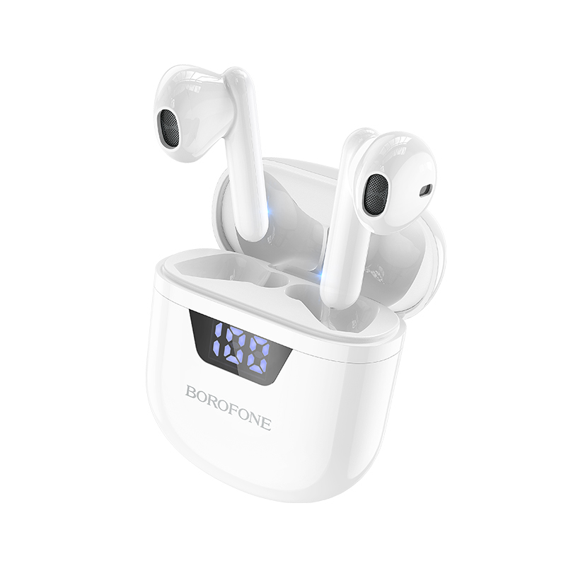 BOROFONE TWS BLUETOOTH EARPHONES BW05 PURE TONE WHITE