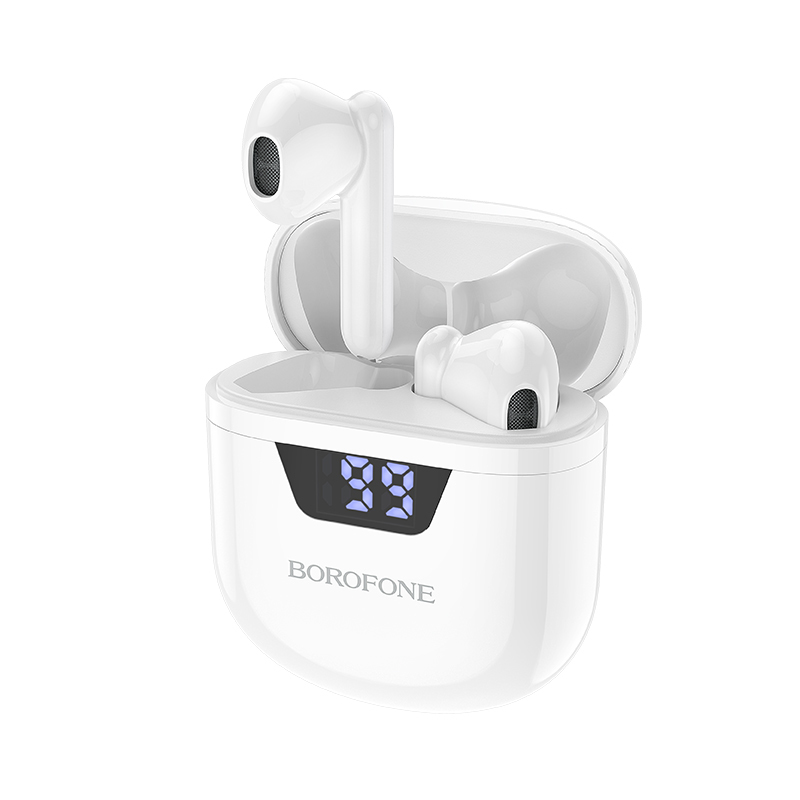 BOROFONE TWS BLUETOOTH EARPHONES BW05 PURE TONE WHITE