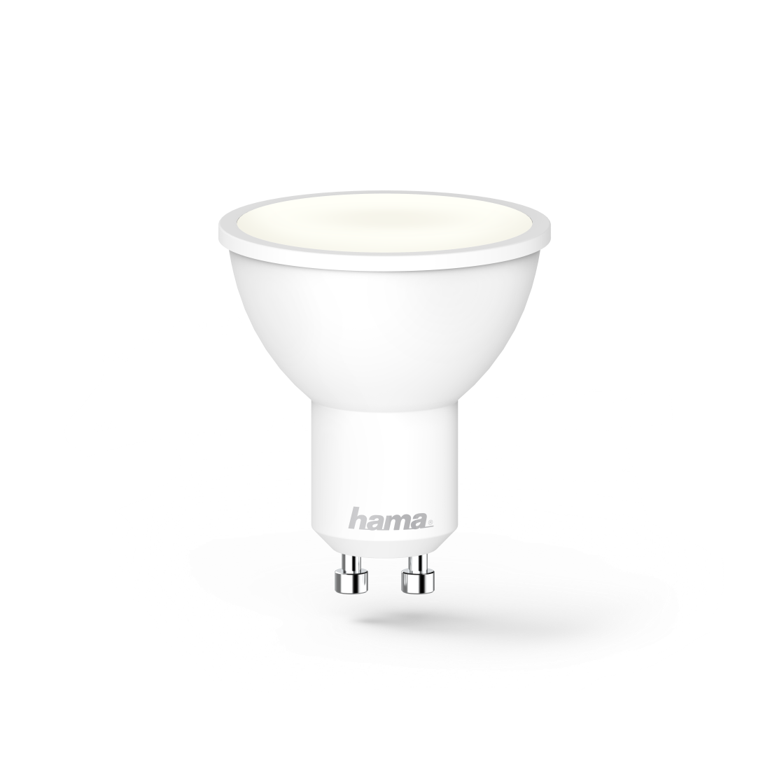 Hama WLAN-LED-Lampe, GU10, 5,5W, dimmbar, Refl., für Sprach-/App-Steuerung, Weiß