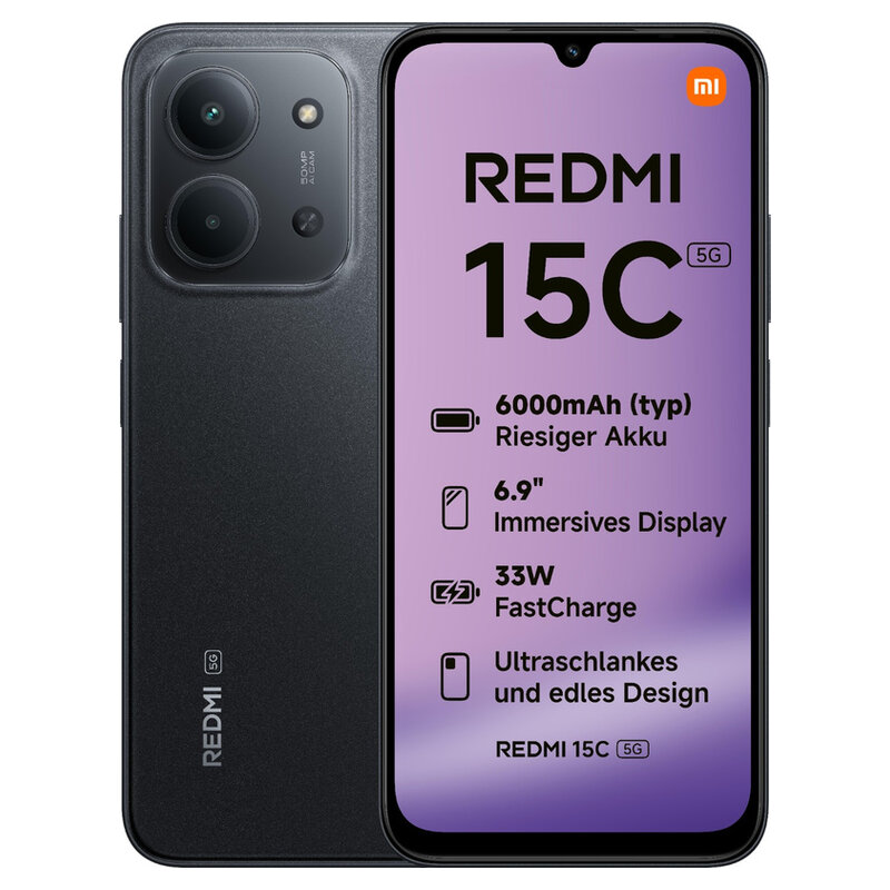 Xiaomi Redmi 15C 128GB schwarz