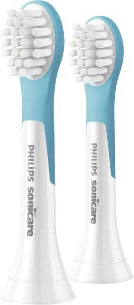 Philips PH Aufsteckbürste für Zahnbürsten HX6032/90 For Kids 2er Pack Weiss-Aqua