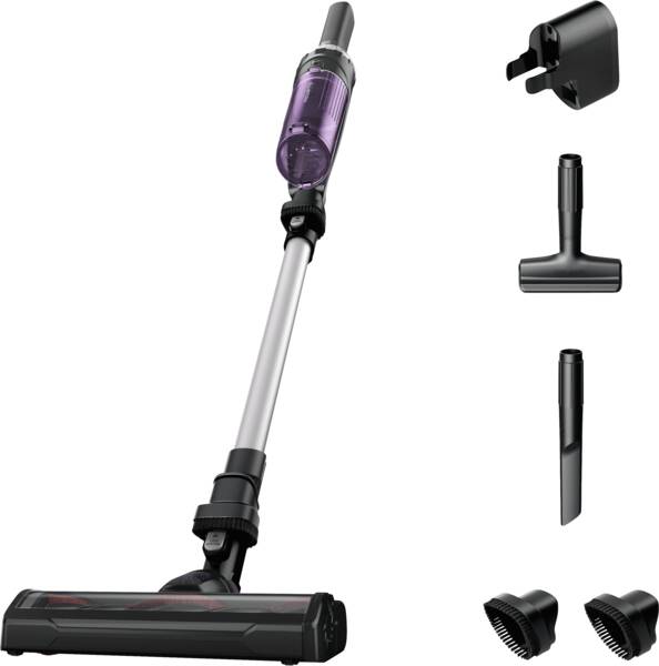 Rowenta Akku-Stielsauger RH1129 Violett-Aluminium