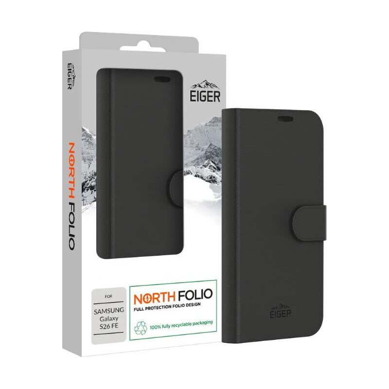 Eiger · North FolioCase Samsung S26FE (schwarz)