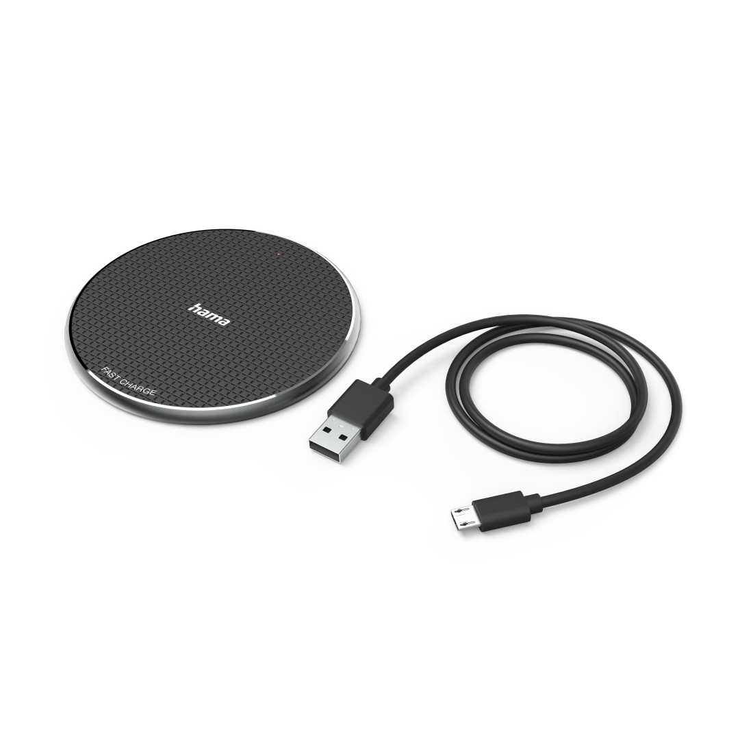 Hama Wireless Charger, 10W, kabelloses Smartphone-Ladepad, Schwarz