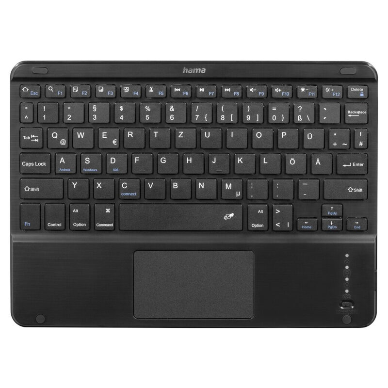 HAMA Tablet-Tasche mit Bluetooth-Tastatur Premium Apple iPad Air 13 (2025/2024), Schwarz