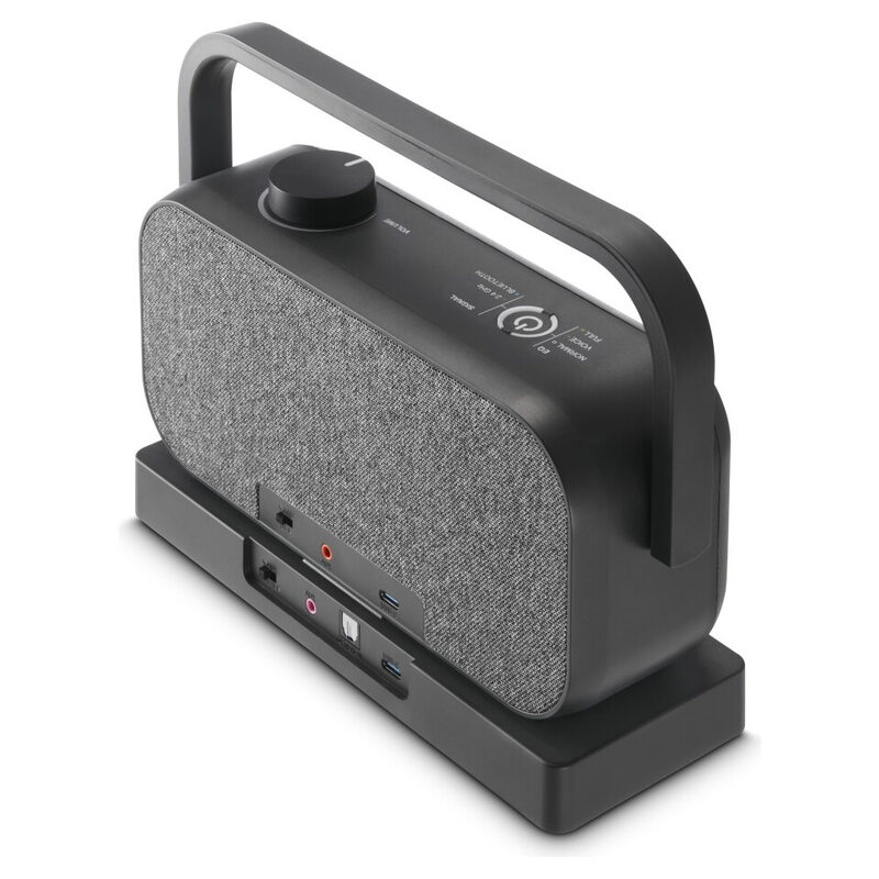 HAMA Lautsprecher für Fernseher,2.4 GHz-Station + Bluetooth®, tragbar, stereo, Schwarz