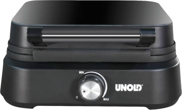 Unold Doppel-Waffeleisen 48275 Belgisches Waffeleisen Brüssel Schwarz