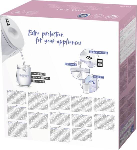 BWT Best Water Technology Wasserfilter VIDA manuell weiss + 1 x Soft Water Extra