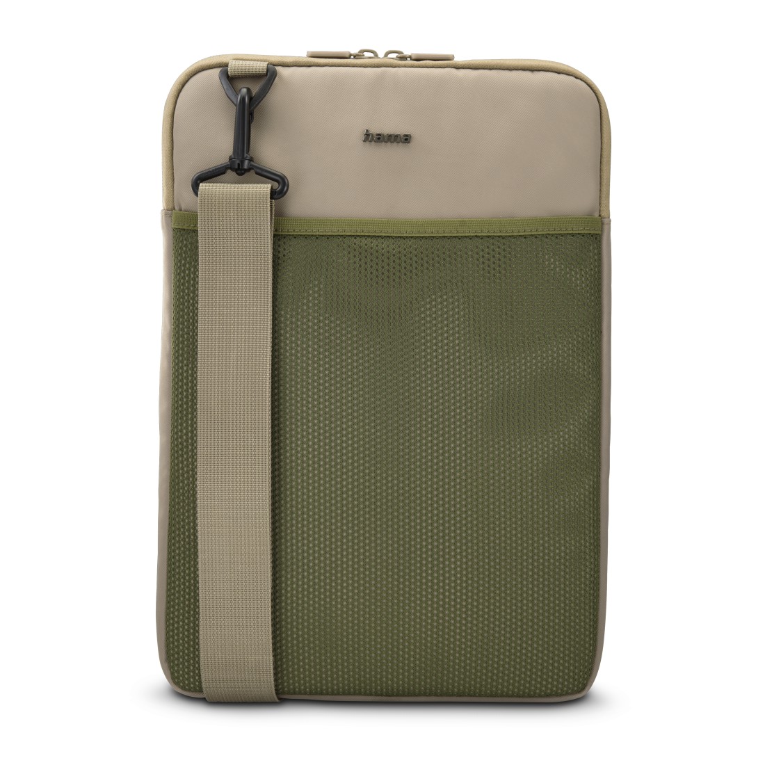 Hama Laptop-/Tablet-Sleeve "To Go" zum Umhängen, bis 31 cm (12,1"), Beige-Grün
