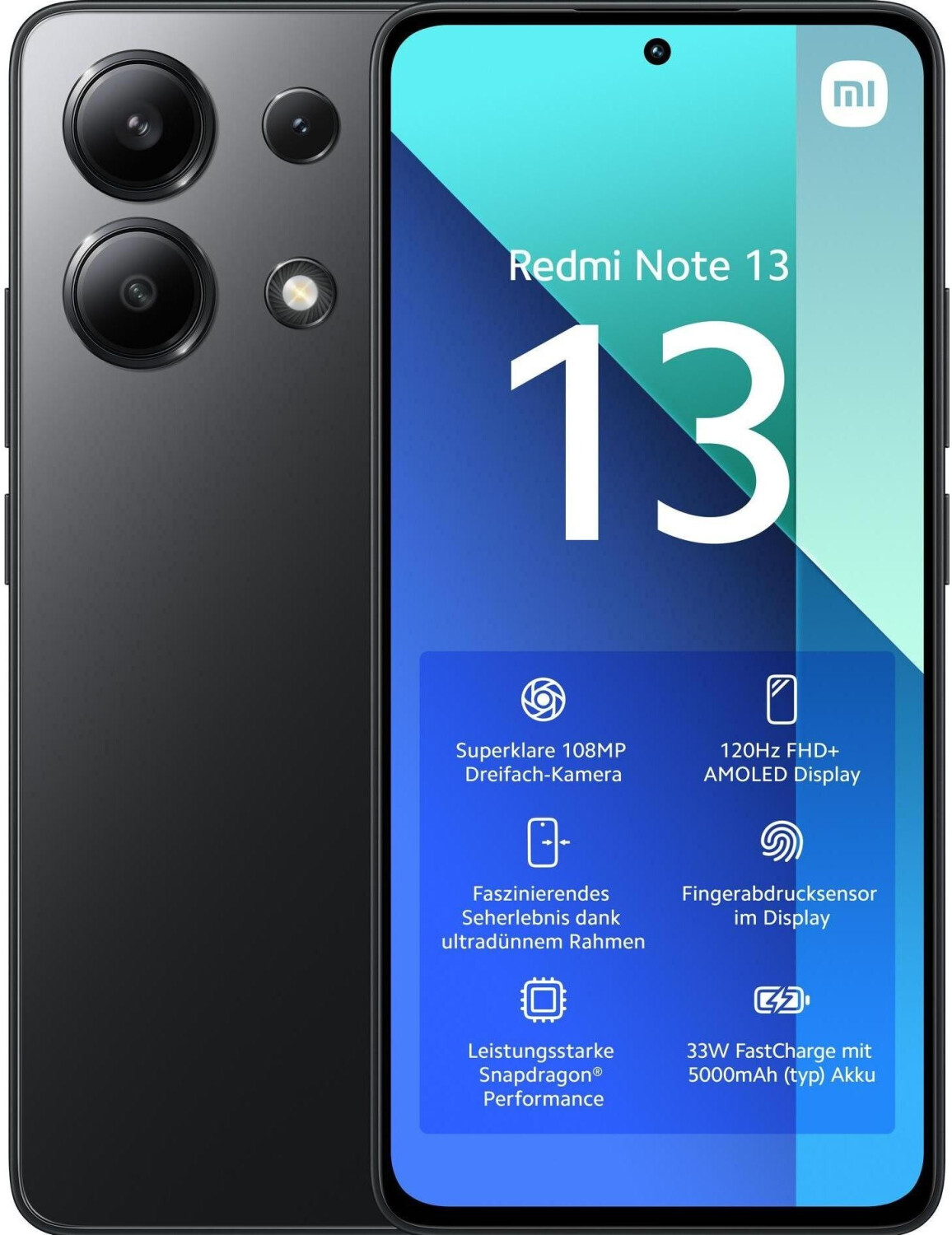 Xiaomi Redmi Note 13 4G 6GB 128GB Midnight Black GEBRAUCHT