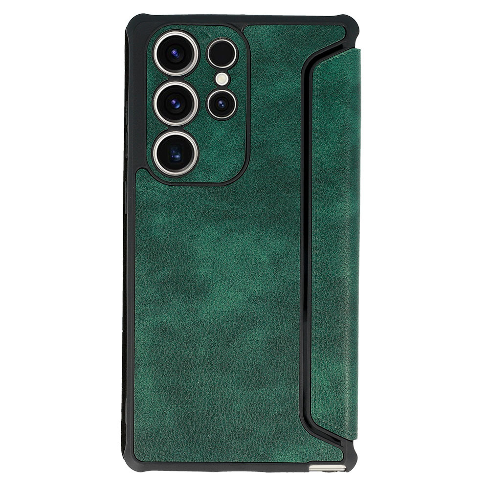 RAZOR LEATHER BOOK CASE DARK GREEN für SAMSUNG GALAXY A33 5G