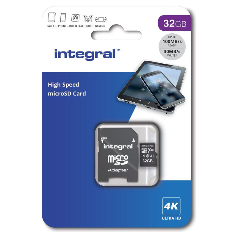 Integral SDHC Micro 32GB U3 V30 