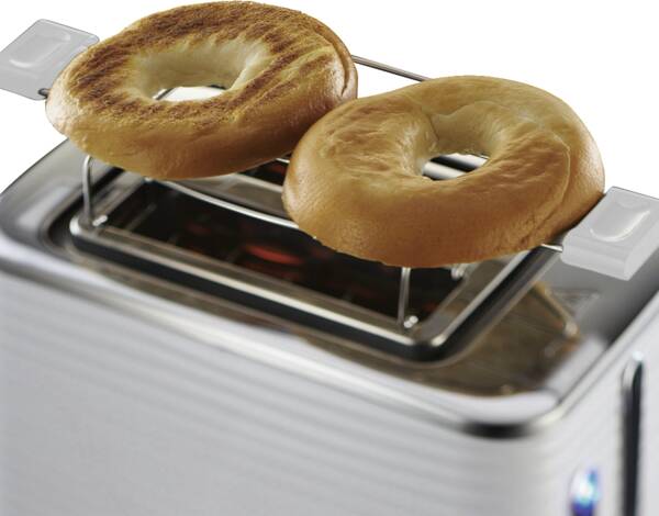 Russell Hobbs 2-Scheiben-Toaster Inspire White Toaster Weiss
