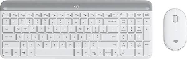 Logitech Tastatur-/Maus-Set MK470 - Slim Wireless Weiss
