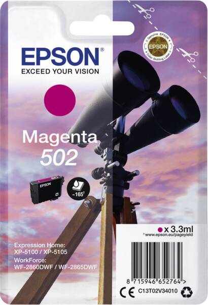 Epson Tintenpatrone 502 Magenta
