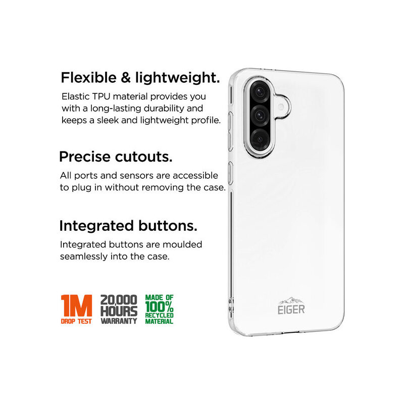 Eiger Grip Case Samsung A36/A56 transparent