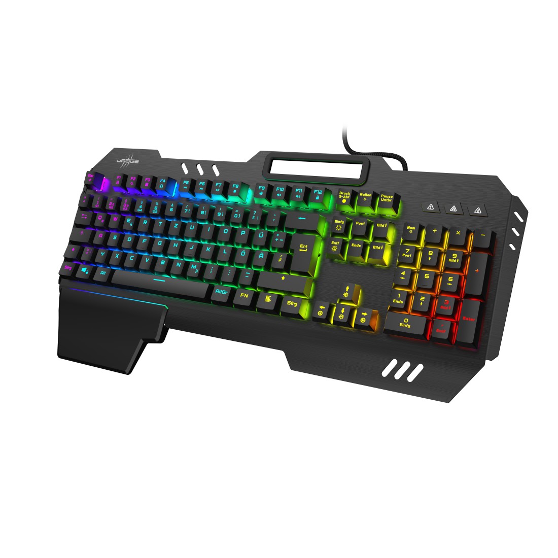 uRage Gaming-Keyboard "Exodus 800 Mechanical", Blaue Switches, Schwarz, QWERTZ DE