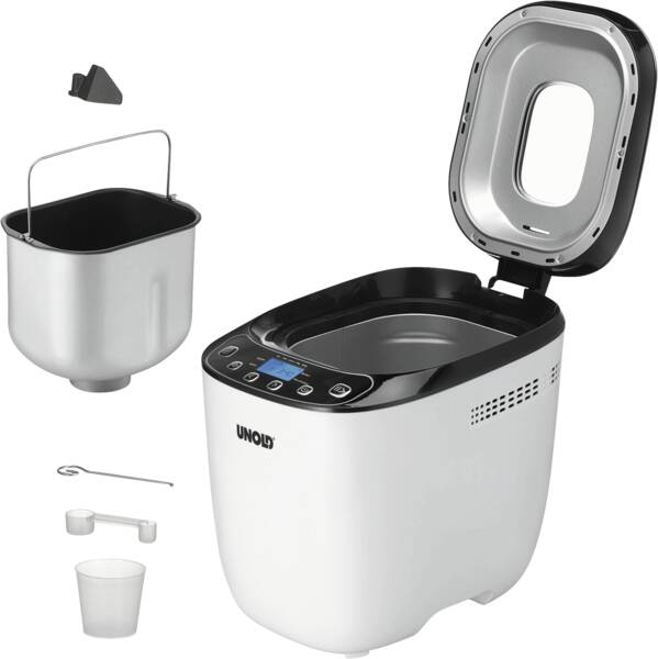Unold Brotbackautomat 68010 Backmeister Design Weiss-Schwarz