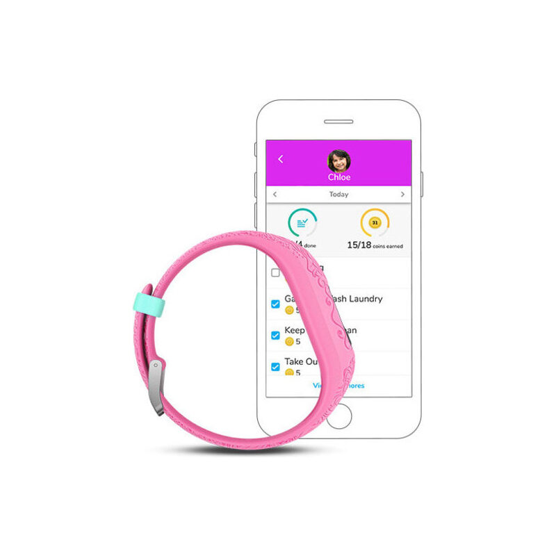 Garmin vivofit jr. 2 Arielle, Rapunzel, Belle, Mulan und Jasmin, pink mit Muster