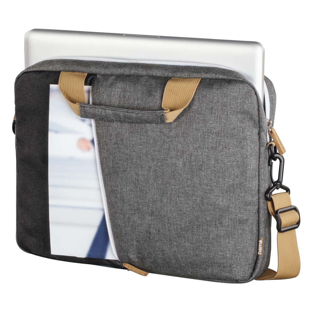 Hama Laptop-Tasche "Florenz", bis 34 cm (13,3"), Schwarz/Grau